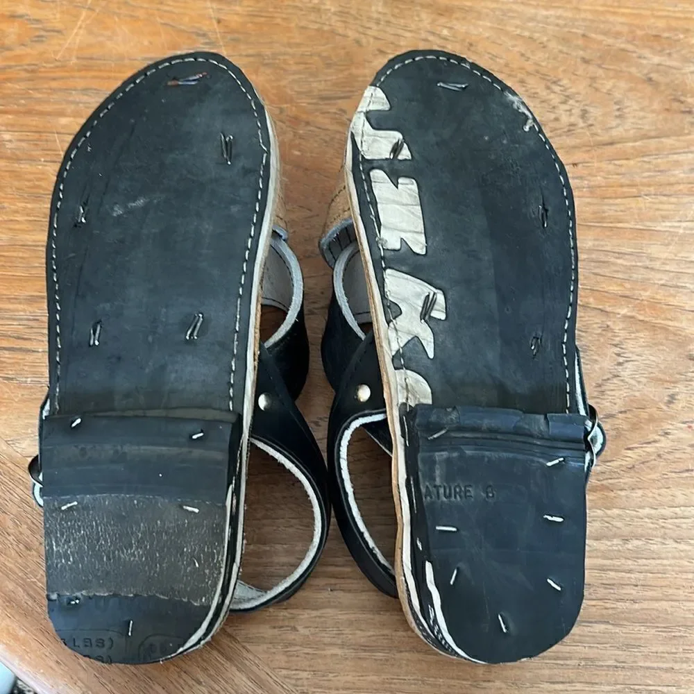 Tire sandals shoes Handmade leather and pony hair - Picture 12 of 16